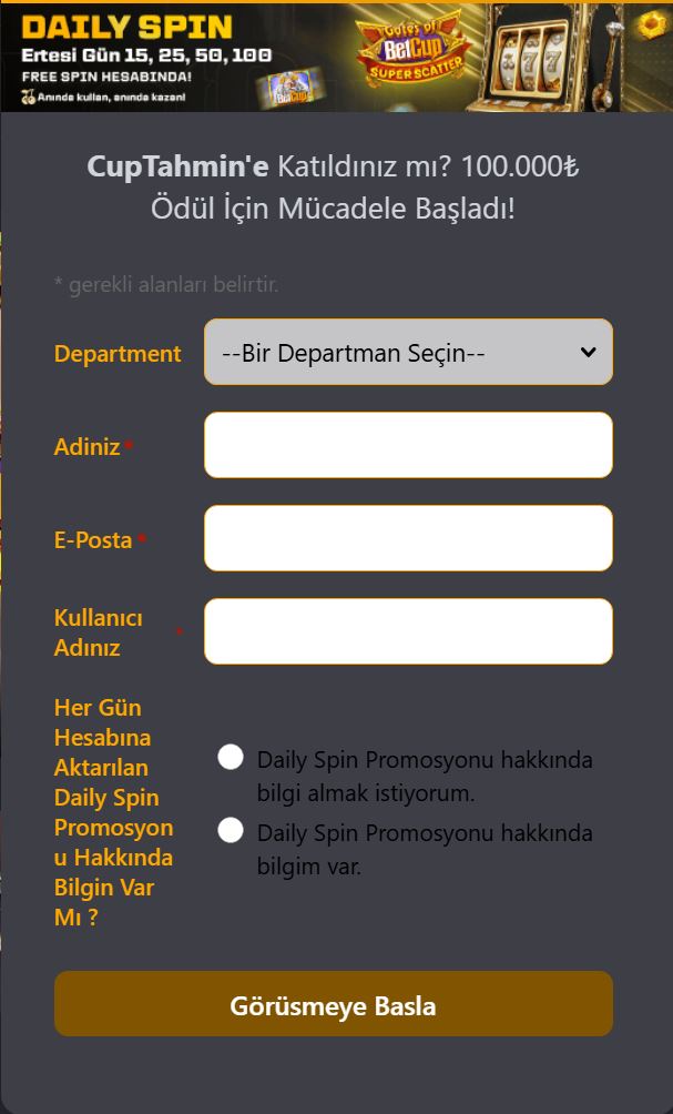 betcup canlı destek